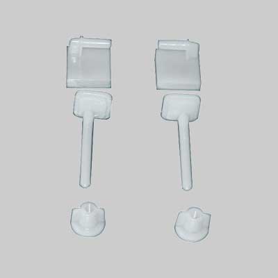 COPPIA SUPPORTI IN PVC PER SEDILI ABS