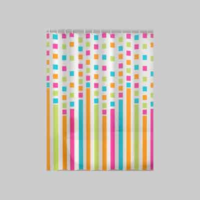 TENDA DOCCIA IN PEVA 'PARTY' 240x200 cm Multicolore - GEDY