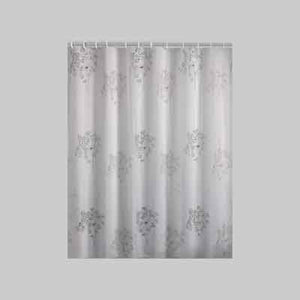 TENDA DOCCIA IN POLIESTERE 'PARFUME' 240x200 cm - Bianco/Nero - GEDY