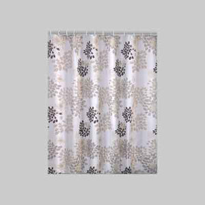 TENDA DOCCIA IN POLIESTERE 'CAFFE'' 240x200 cm - Bianco/Beige/Marrone - GEDY