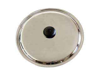 COPERCHIO ACCIAIO INOX- - ø cm 12 - 3 pezzi