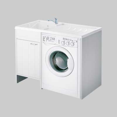 MOBILE COPRILAVATRICE 1 ANTA 'JUNIOR' Per montaggio lavatrice a Dx