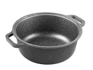 CASSERUOLA LINEA GRANITO HARD STONE  cm.24    RISOLI