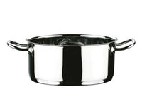 CASSERUOLA 2 MANICI IN ACCIAIO INOX 18/10  cm.20 lt.3,1