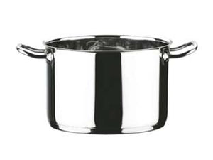 PENTOLA 2 MANICI IN ACCIAIO INOX 18/10  cm.20 lt.4,8