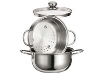 VAPORIERA STAR IN ACCIAIO AISI 430 CON CESTELLO  cm.20