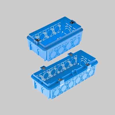 CASSETTA DA INCASSO 6 posti - 172x70x50 mm - 10 pezzi