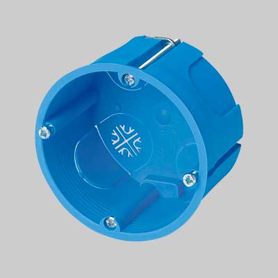 CASSETTA DI DERIVAZIONE PER CARTONGESSO TONDA Ø 80x45 mm - 10 pezzi