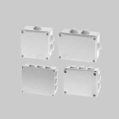 CASSETTA DI DERIVAZIONE DA PARETE 130x90x65 mm