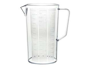 CARAFFA GRADUATA CON MANICO FLORIDA- - lt.1,5 - ø cm.12x19h. - 6 pezzi COSMOPLAST