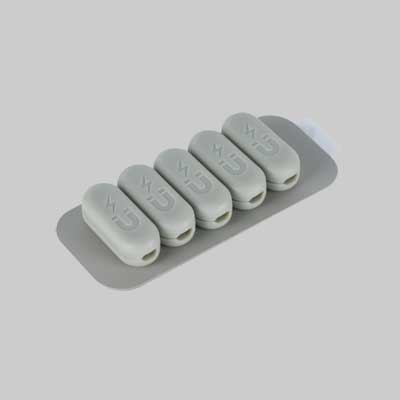 FERMACAVI MAGNETICI CON BASE 5 pezzi