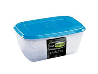 CONTENITORI ERMETICI RETTANGOLARI PER ALIMENTI IN PLASTICA- - lt.1,50 - cm.21x14x9h - 4 pezzi GIOSTYLE