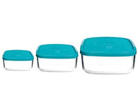 CONTENITORI FRIGOVERRE CLASSIC QUADRO- - cm.19x19 - cl.160 - 6 pezzi BORMIOLI