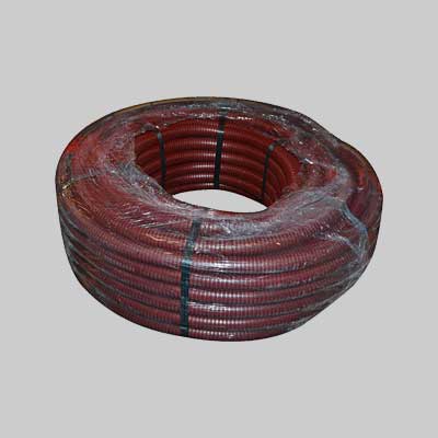 TUBO CORRUGATO CON TIRAFILO MARRONE Ø 20 mm - rotolo 100 mt - 100 metrilineari