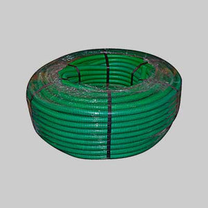 TUBO CORRUGATO CON TIRAFILO VERDE  Ø 25 - Rotolo 50 mt - 50 metrilineari