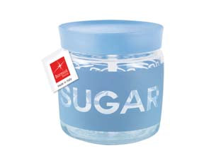 BARATTOLO GIARA SOFT SUGAR- - ø mm.106 cl.75 - altezza mm.126 - 6 pezzi BORMIOLI
