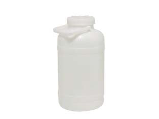 FUSTO A BOCCA LARGA IN POLIETILENE PER ALIMENTI SENZA RUBINETTO  lt.10  bocca ø cm.11  misure ø cm.22x40,7h.