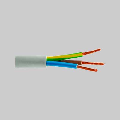 CAVO TRIPOLARE 'BIANCO' Sezione 3x0,75 mm - 100 metrilineari