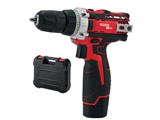 TRAPANO AVVITATORE MANDRINO MM.10 BATTERIA LITIO 10,8V  1 batteria al litio da 1,3 Ah    EXCEL