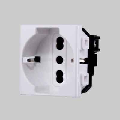 PRESA ITALIANA/TEDESCA 'SOLAR' 10/16A 250V - 2P+T - ELETTROIT