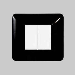 PLACCA COPRINTERRUTTORI NERA 'SOLAR' 6 Moduli - ELETTROIT