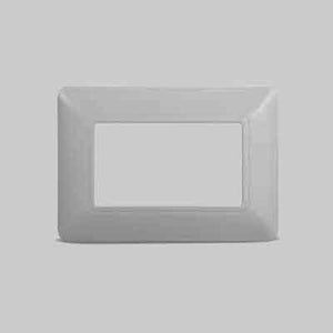 PLACCA COPRINTERRUTTORI SILVER 'SOLAR' 4 Moduli - ELETTROIT