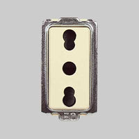 PRESA BIVALENTE 'TONDO' 10/16A 250V 2P+T - EC ELETTROCANALI