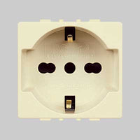 PRESA ITALIANA/TEDESCA 'TONDO' 10/16A 250V 2P+T - EC ELETTROCANALI
