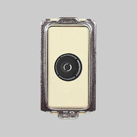 PRESA COASSIALE TV 'TONDO' Connettore femmina Ø 9,5 mm - EC ELETTROCANALI