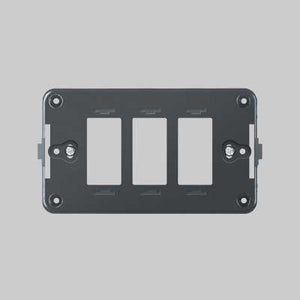 SUPPORTO A PARETE PER SERIE 'TONDO' 3 MODULI - EC ELETTROCANALI