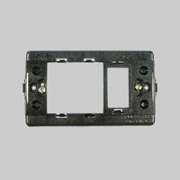 SUPPORTO A PARETE PER SERIE 'TONDO' UNEL CON MODULO decentrata + 1 modulo - EC ELETTROCANALI