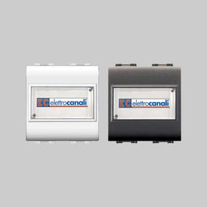 PULSANTE CON PORTANOME 'MYLIFE' 1P/NO 250V - Bianco - EC ELETTROCANALI