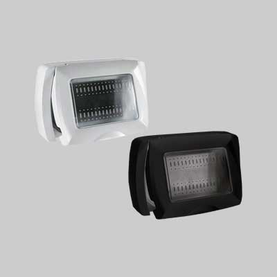 PLACCA AUTOPORTANTE C/PORTELLO 'MYLIFE' 3 Moduli - Bianca - EC ELETTROCANALI