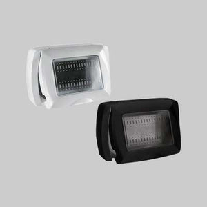 PLACCA AUTOPORTANTE C/PORTELLO 'MYLIFE' 3 Moduli - Nera - EC ELETTROCANALI