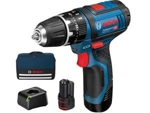 TRAPANO AVVITATORE PERCUSS. 2 BATT. LITIO 12V MAND. MM.10 (GSB 12V15)  2 batterie al LITIO da 2,0 Ah    BOSCH