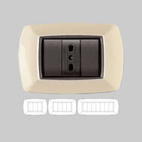 PLACCA COPRINTERRUTTORE AVORIO 'MYLIFE' 7 Moduli - EC ELETTROCANALI