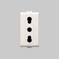 PRESA BIVALENTE 'EASY' 10/16A 250V 2P+T - Bianco - EC ELETTROCANALI