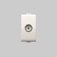 PRESA COASSIALE TV 'EASY' Bianco - EC ELETTROCANALI