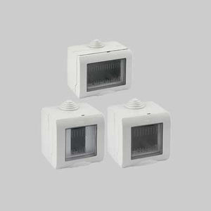 CONTENITORE DA PARETE PER APPARECCHI IP55 'EASY' 2 Posti - EC ELETTROCANALI