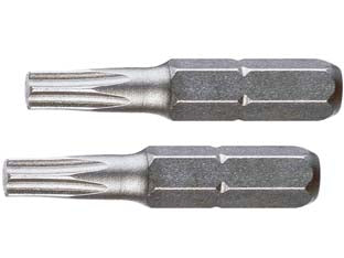 INSERTI TESTA TORX IN BLISTER PER AVVITATORI MM.25- - mm.25 TORX TX 20  in blister 2pz. - 1 blister EXCEL