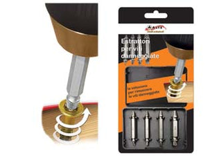 ESTRATTORE PER VITI DANNEGGIATE SERIE PZ.4 - 2 pezzi EXCEL