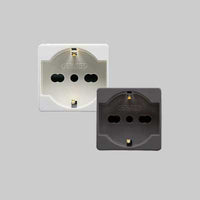 PRESA ITALIANA/TEDESCA 'SYSTEM' 10/16A 250V 2P+T - Nero - GEWISS
