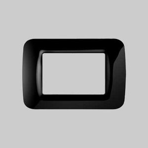 PLACCA COPRINTERRUTTORI NERO TONER 'SYSTEM' 3 posti - GEWISS