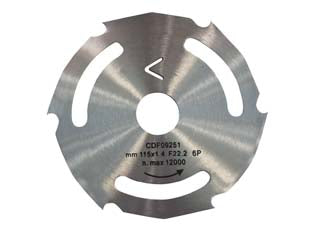 DISCHI TAGLIO PER LEGNO PER SMERIGLIATRICI ANGOLARI- - ø mm.115 foro 22,2 spessore mm.1,4 - 2 pezzi EXCEL