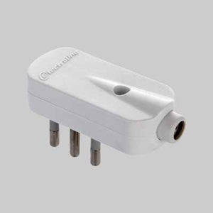 SPINA MOBILE A 90  ° 10A 2P+T - Bianco