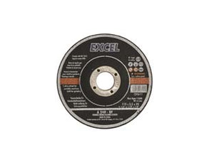 DISCHI DA TAGLIO E DA SGROSSO CENTRO DEPRESSO PER FERRO Ø MM.115- - ø mm.115x6,0 foro 22,2 da sgrosso per ferro - 25 pezzi EXCEL