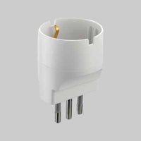 ADATTATORE SEMPLICE SCHUKO 16A 2P+T - presa 10A 2P+T - ELECTRALINE