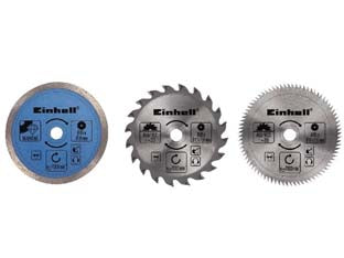 DISCHI E LAME PER MINI SEGA CIRCOLARE Ø MM.85 TC-CS 860- - in blister pz.5 - ø mm.85 foro mm.10 - 1 blister EINHELL