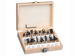 FRESE IN SERIE 15 PEZZI PER FRESATRICE VERTICALE CON CODOLO MM.8    EINHELL