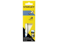 SET 2 LAME PER SEGHE A GATTUCCIO PER METALLO- - mm.152x1.4 fine (STA22132) - 1 blister STANLEY